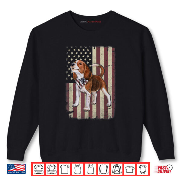 Beagle American Flag Bandana Patriotic 4th Of July Shirt 1 Sweatshirt Beagle American Flag Bandana Patriotic 4th Of July Shirt
