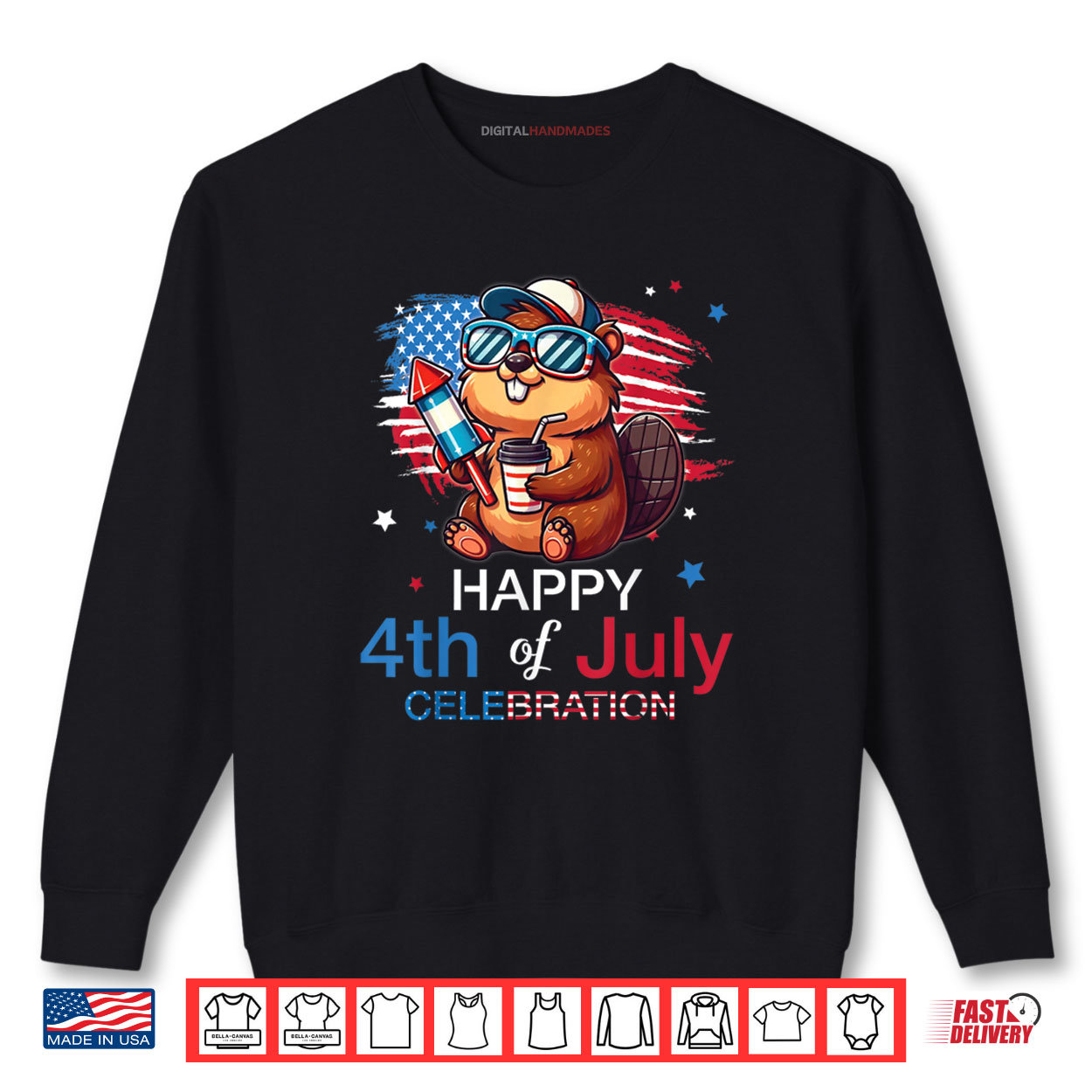 Beaver Red White And Blue Happy 4th Of July Day Celebration Shirt Beaver Red White And Blue Happy 4th Of July Day Celebration Shirt