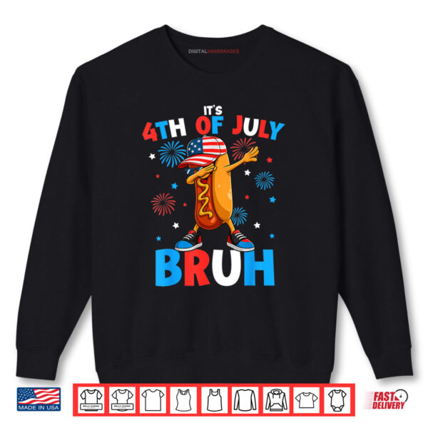 Sweatshirt Bruh 4th Of July Funny Hotdog Fourth of July Shirt digitalhandmades