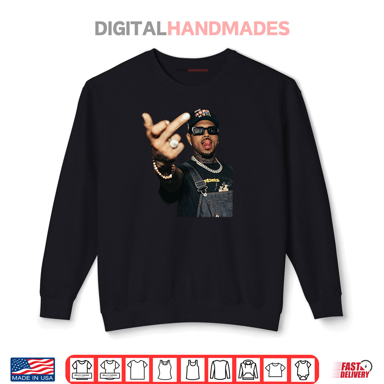 Chris Brown Middle Finger Shirt Chris Brown Middle Finger Shirt