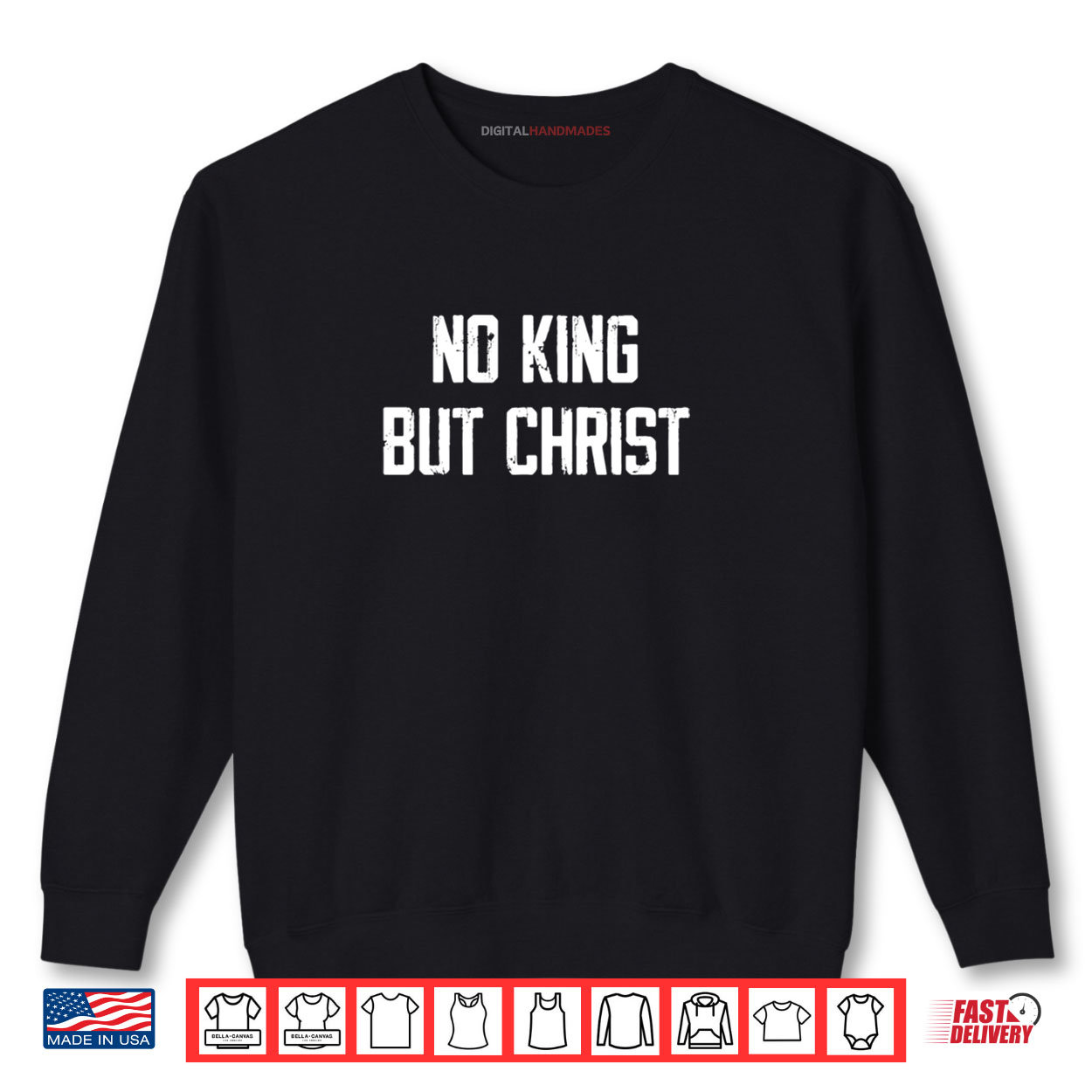 Christian Faith No King But Christ Shirt Christian Faith No King But Christ Shirt