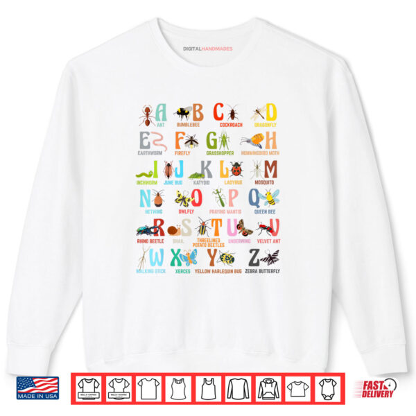 Sweatshirt Funny Insect Animals Alphabet Kindergarten Back To School Shirt