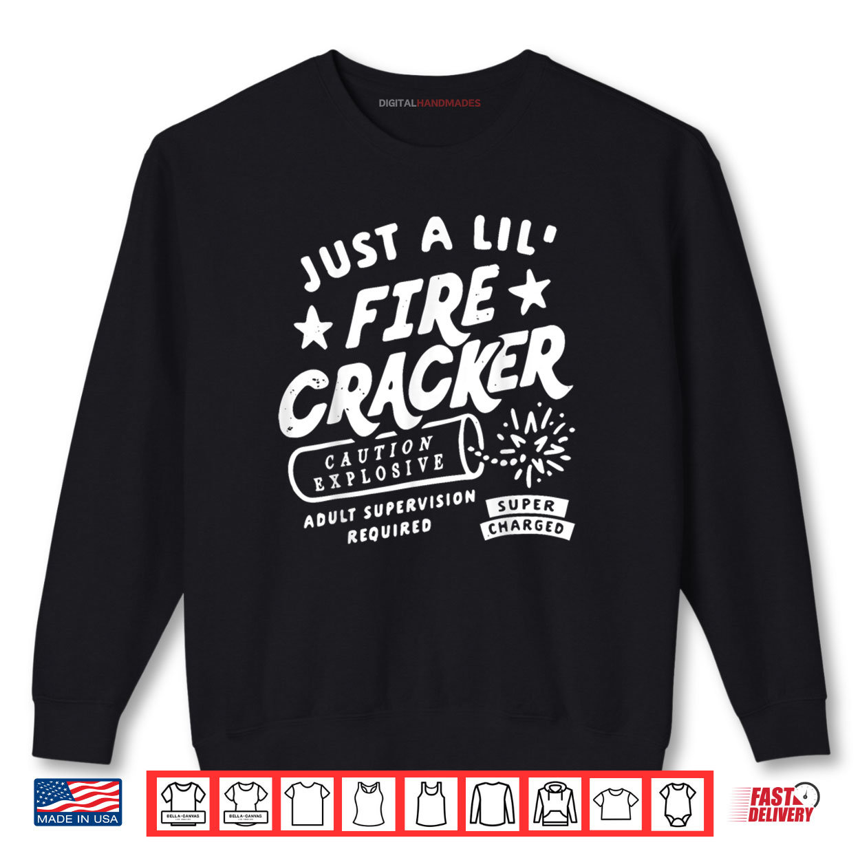 Funny Just A Lil’ Firecracker Cute Toddler Youth 4th of July Shirt Funny Just A Lil’ Firecracker Cute Toddler Youth 4th of July Shirt