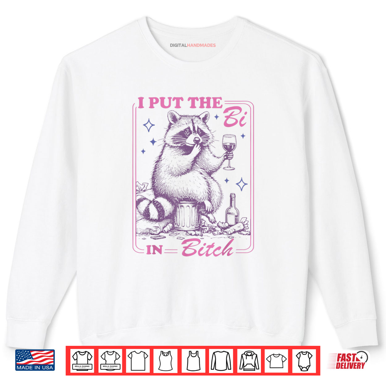 Funny Raccoon I Put The Bi In Bitch Bisexual LGBT Pride Shirt Funny Raccoon I Put The Bi In Bitch Bisexual LGBT Pride Shirt