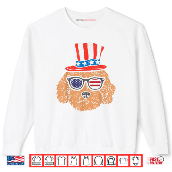 Sweatshirt Goldendoodle Sunglasses American USA 4th Of July Fourth Dog Shirt digitalhandmades