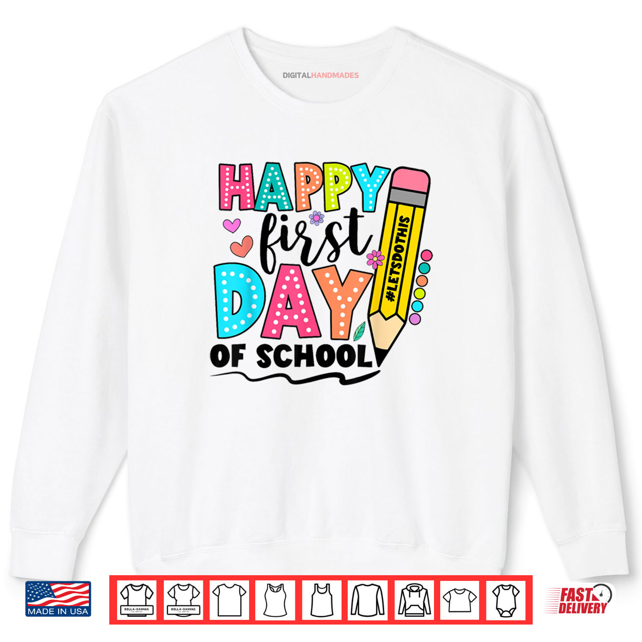 Happy First Day Of School Shirts For Teachers Shirt Happy First Day Of School Shirts For Teachers Shirt