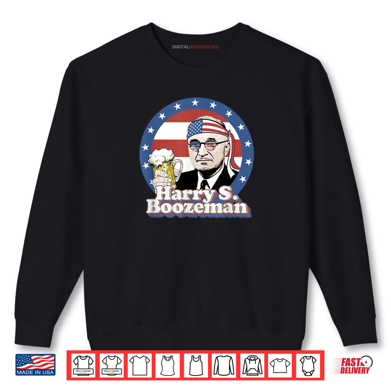 Harry S. Boozeman Funny Beer 4th of July Harry Truman Shirt Harry S. Boozeman Funny Beer 4th of July Harry Truman Shirt