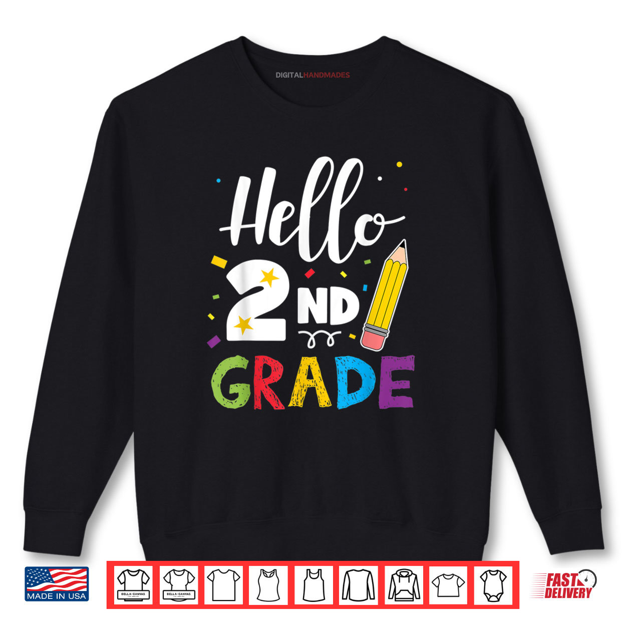 Hello 2nd Grade Back To School Teachers Shirt Hello 2nd Grade Back To School Teachers Shirt