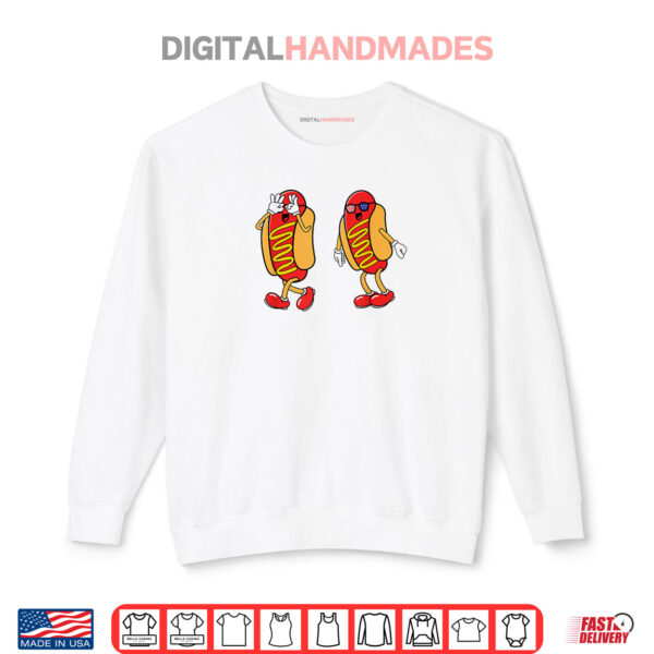 Hot Dog Griddy Dance Hotdog 4th of July Shirt 1 Sweatshirt Hot Dog Griddy Dance Hotdog 4th of July Shirt