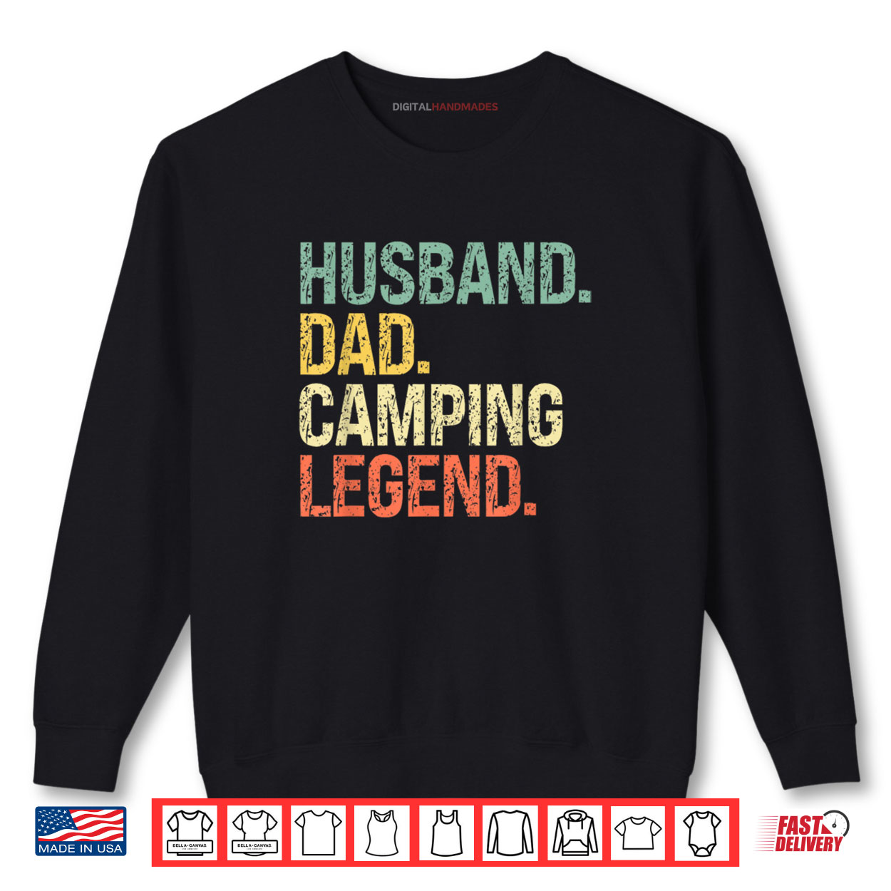 Husband Dad Camping Legend Father’s Day Campfire Shirt Husband Dad Camping Legend Father’s Day Campfire Shirt