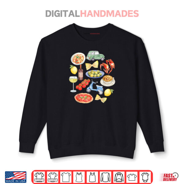 Italy Aesthetic Watercolor Vibes Graphic Shirt 1 Sweatshirt Italy Aesthetic Watercolor Vibes Graphic Shirt