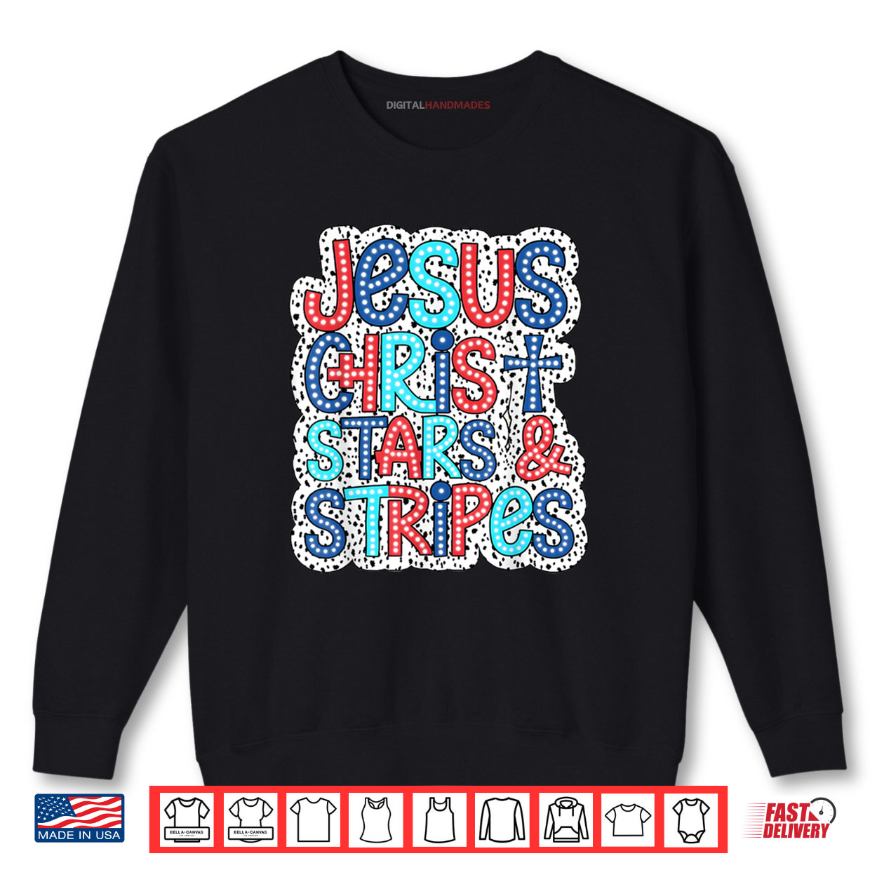 Jesus Christ Stars & Stripes American Patriotic 4th Of July Shirt Jesus Christ Stars & Stripes American Patriotic 4th Of July Shirt