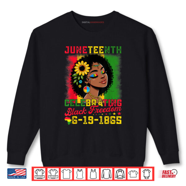 Sweatshirt Juneteenth Women Celebrating Black Freedom Day 1865 Shirt