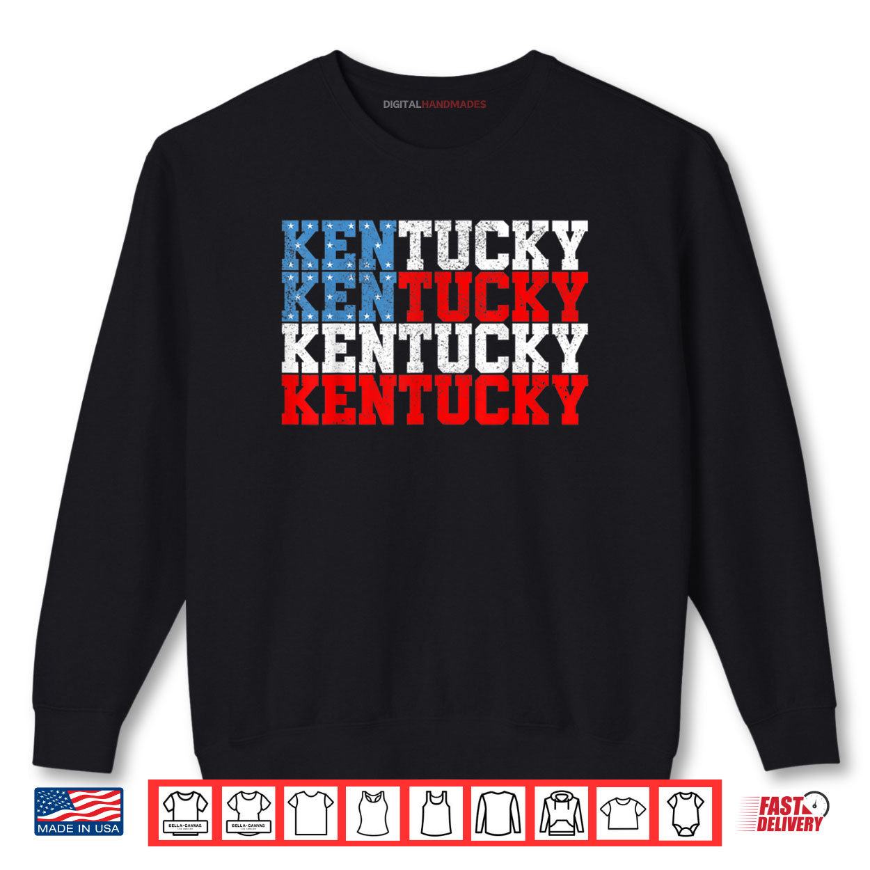 Kentucky USA Flag 4th Of July Fourth American Vintage Shirt Kentucky USA Flag 4th Of July Fourth American Vintage Shirt