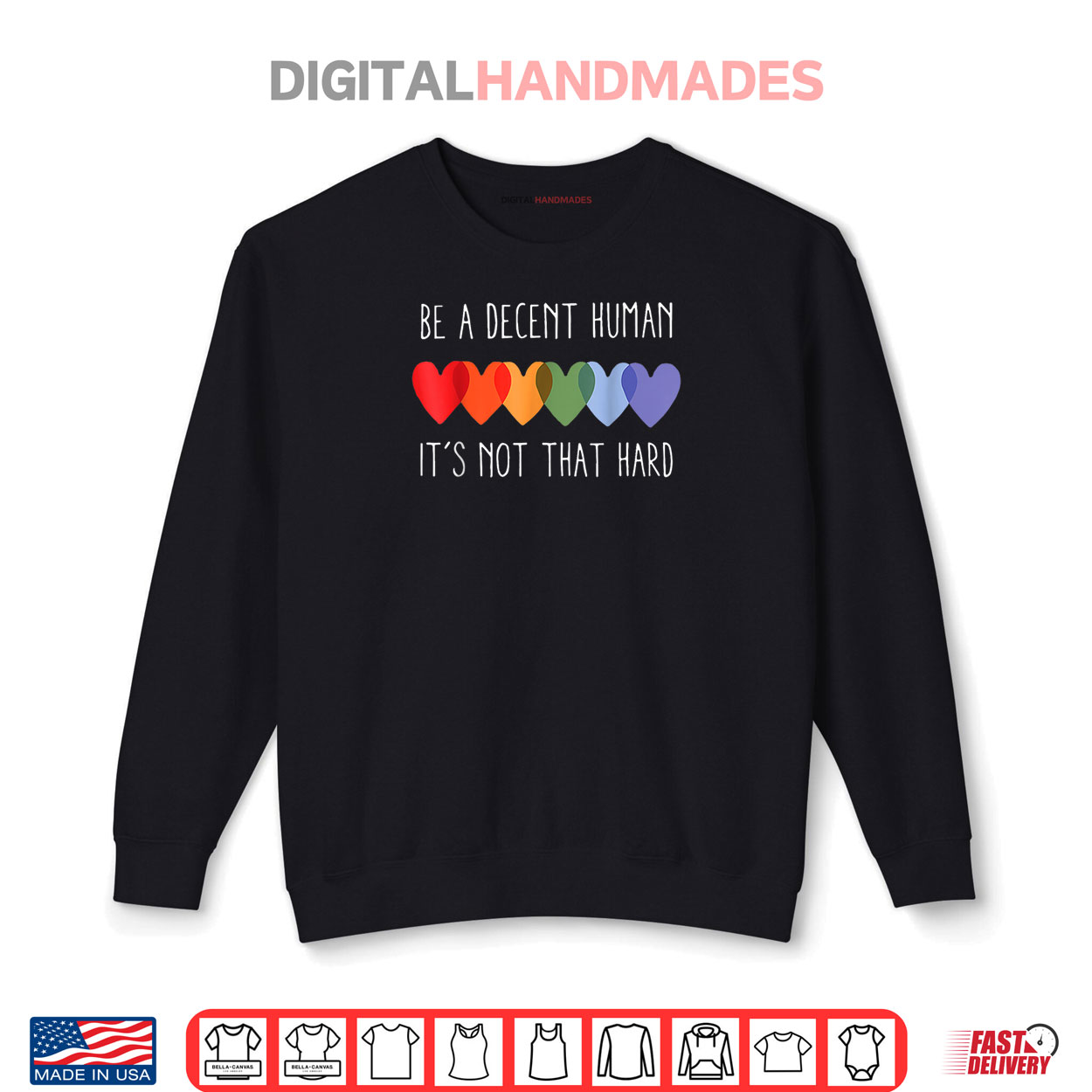 LGBT Heart Retro Be A Decent Human It’s Not That Hard Shirt LGBT Heart Retro Be A Decent Human It’s Not That Hard Shirt