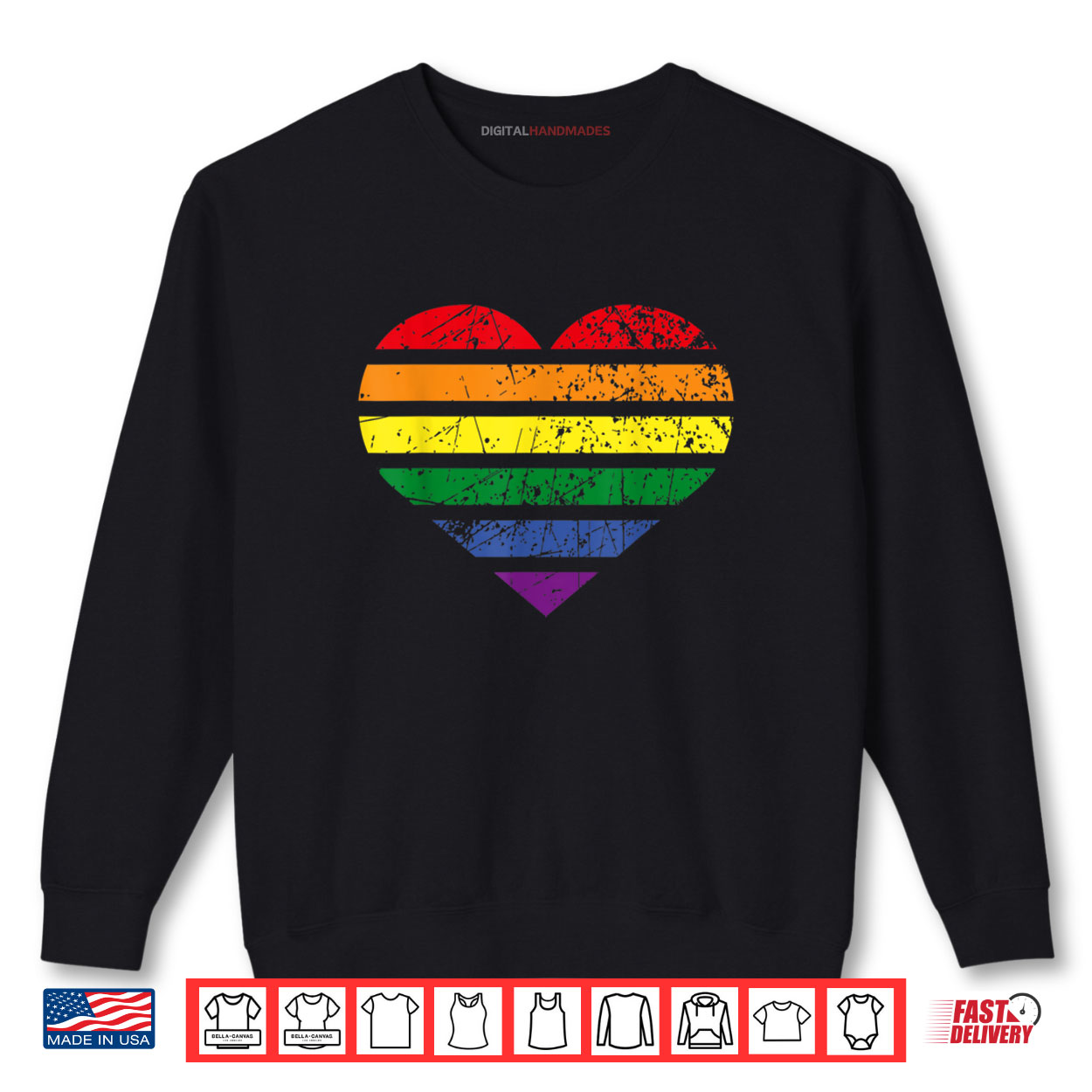 LGBT Rainbow Heart Love Couple Pride Month Shirt LGBT Rainbow Heart Love Couple Pride Month Shirt