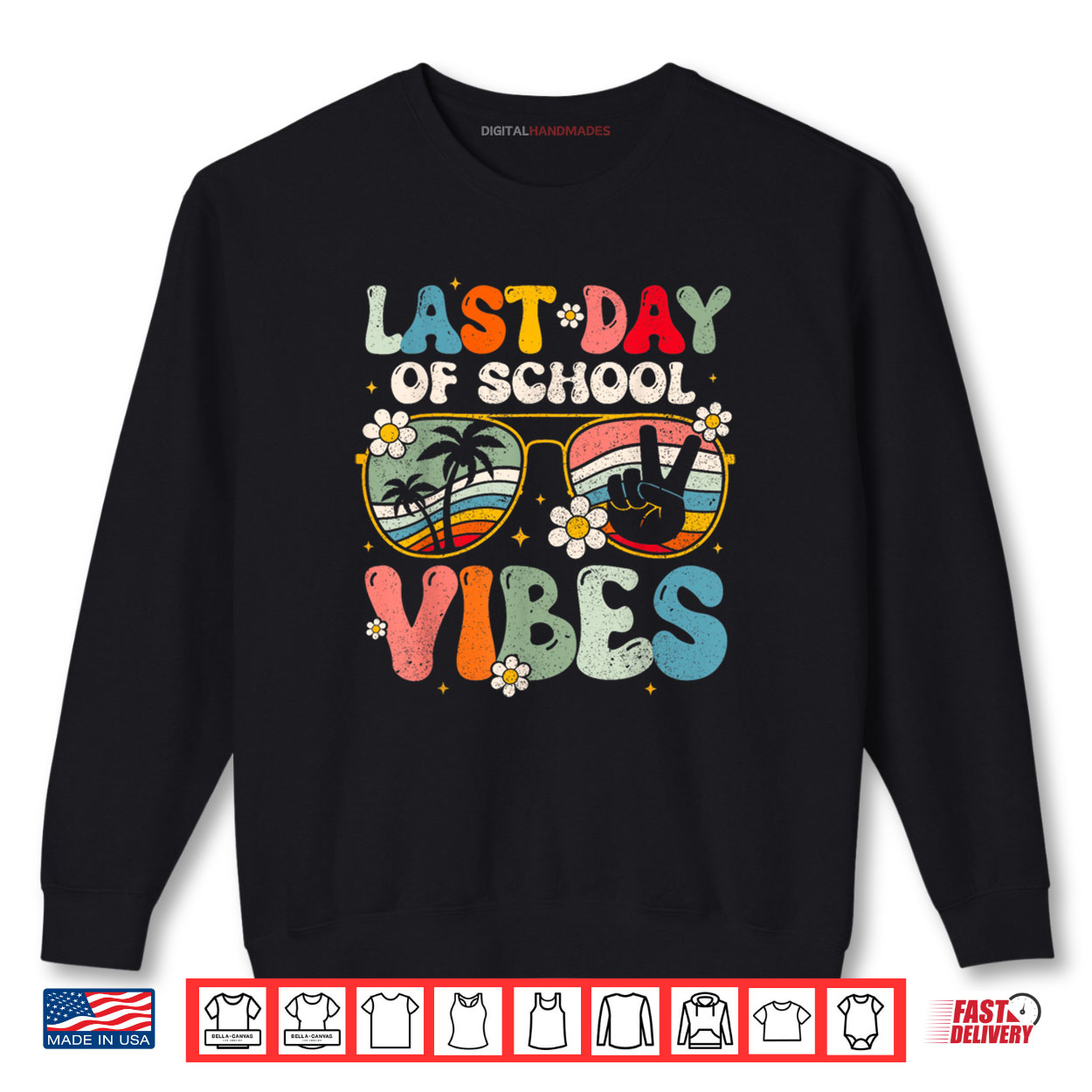 Last Day Of School Vibes Retro Vintage Teacher Graduation Shirt Last Day Of School Vibes Retro Vintage Teacher Graduation Shirt