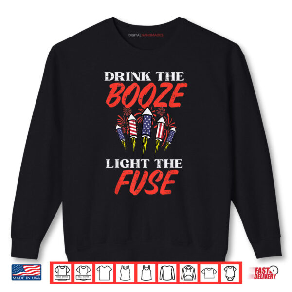 Sweatshirt Light The Fuse Fireworks Funny Fourth 4th Of July Shirt