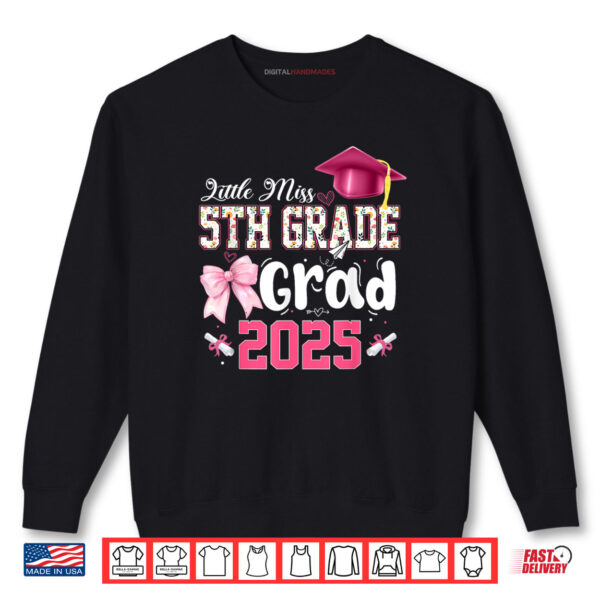 Sweatshirt Little Miss 5th Grade Graduation Graduate Coquette Shirt