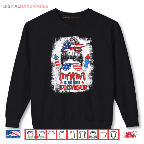 Sweatshirt Mama Of The Little Firecracker 4th of July Birthday For Mom Shirt