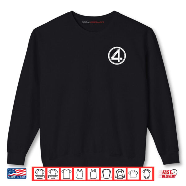 Sweatshirt Marvel The Fantastic Four First Steps Left Pocket 4 Logo Shirt