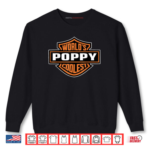 Mens World's Coolest POPPY Best Dad In The World Father's Day Shirt 1 Sweatshirt Mens Worlds Coolest POPPY Best Dad In The World Fathers Day Shirt