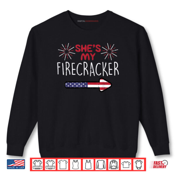 Sweatshirt My Firecracker 4th Of July Matching Couples His And Her Shirt