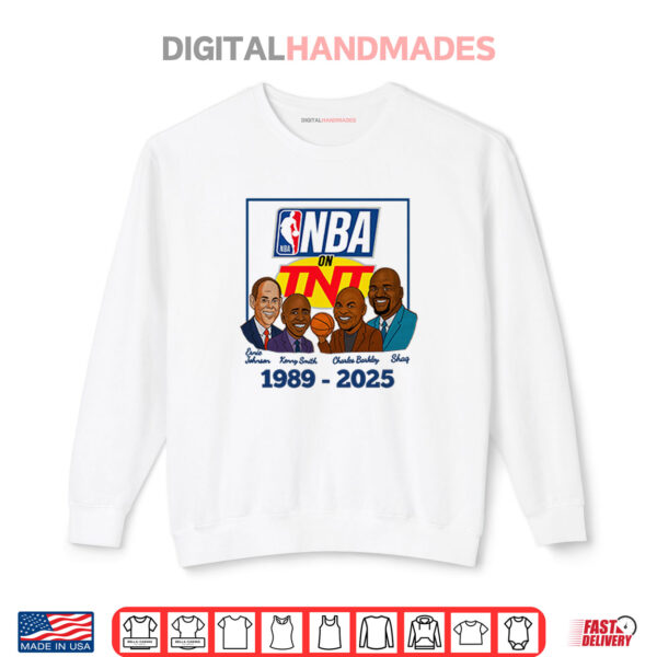 NBA On TNT Basketball TV Show 1989 2025 Caricatures Shirt 1 Sweatshirt NBA On TNT Basketball TV Show 1989 2025 Caricatures Shirt