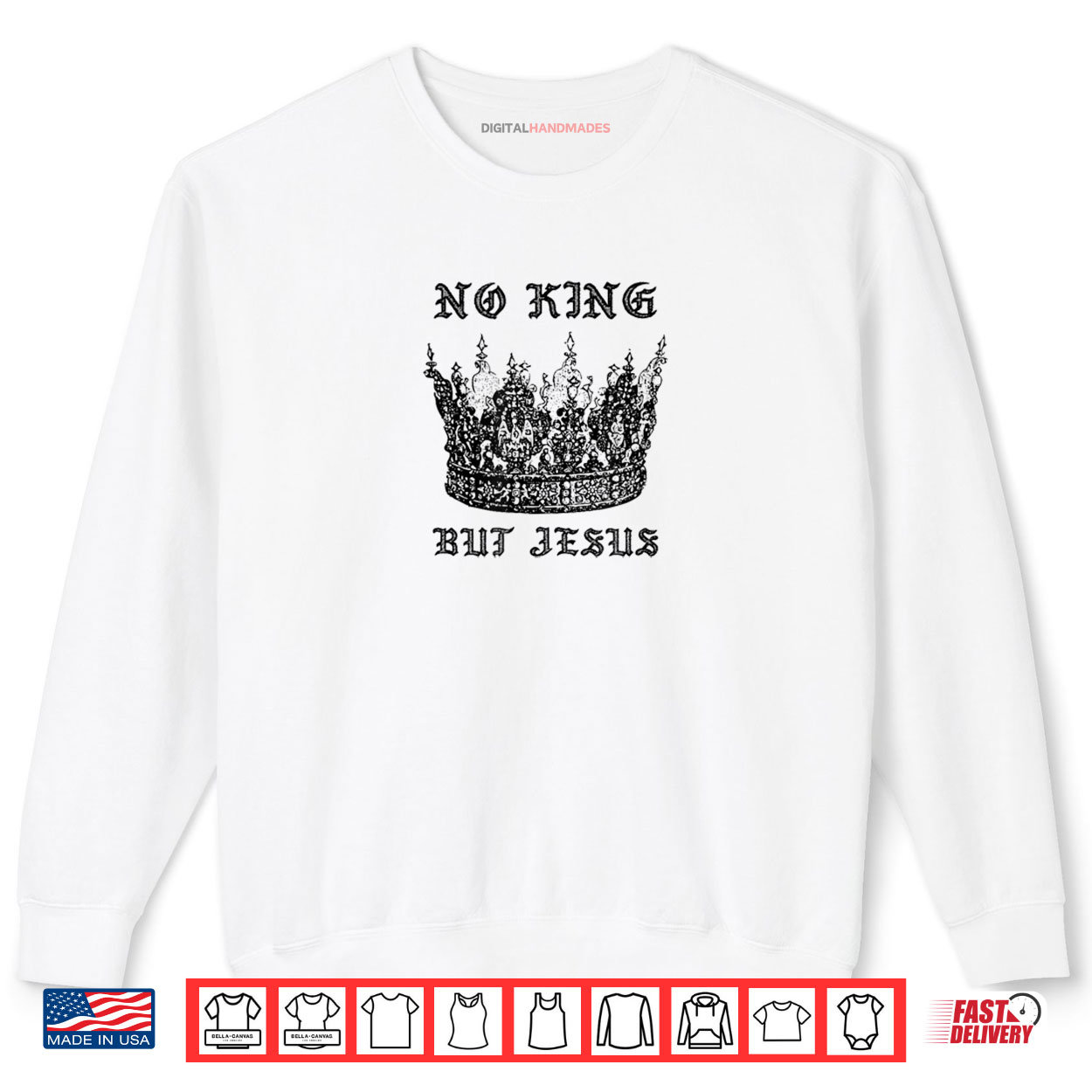 No King But Jesus Christmas Worship Shirt No King But Jesus Christmas Worship Shirt
