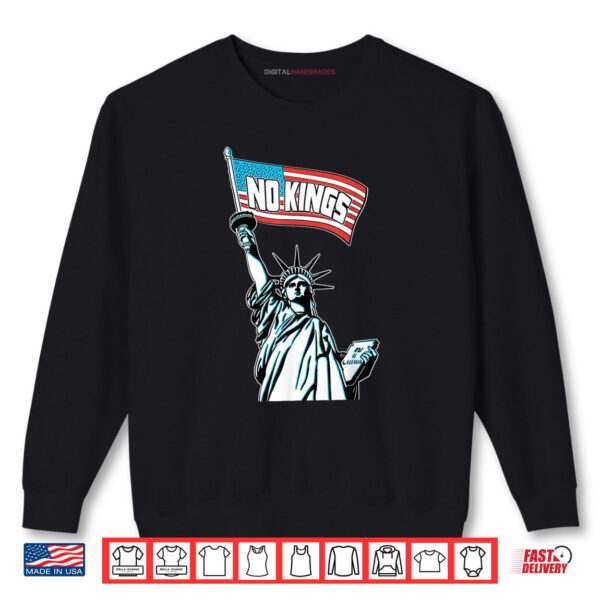 Sweatshirt No Kings In America Save Democracy I Dissent Anti Trump Shirt