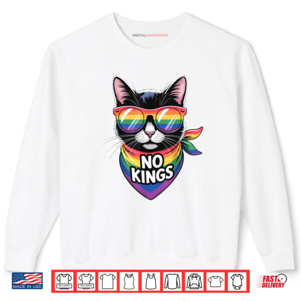 Sweatshirt No Kings Pride Cat Shirt 1