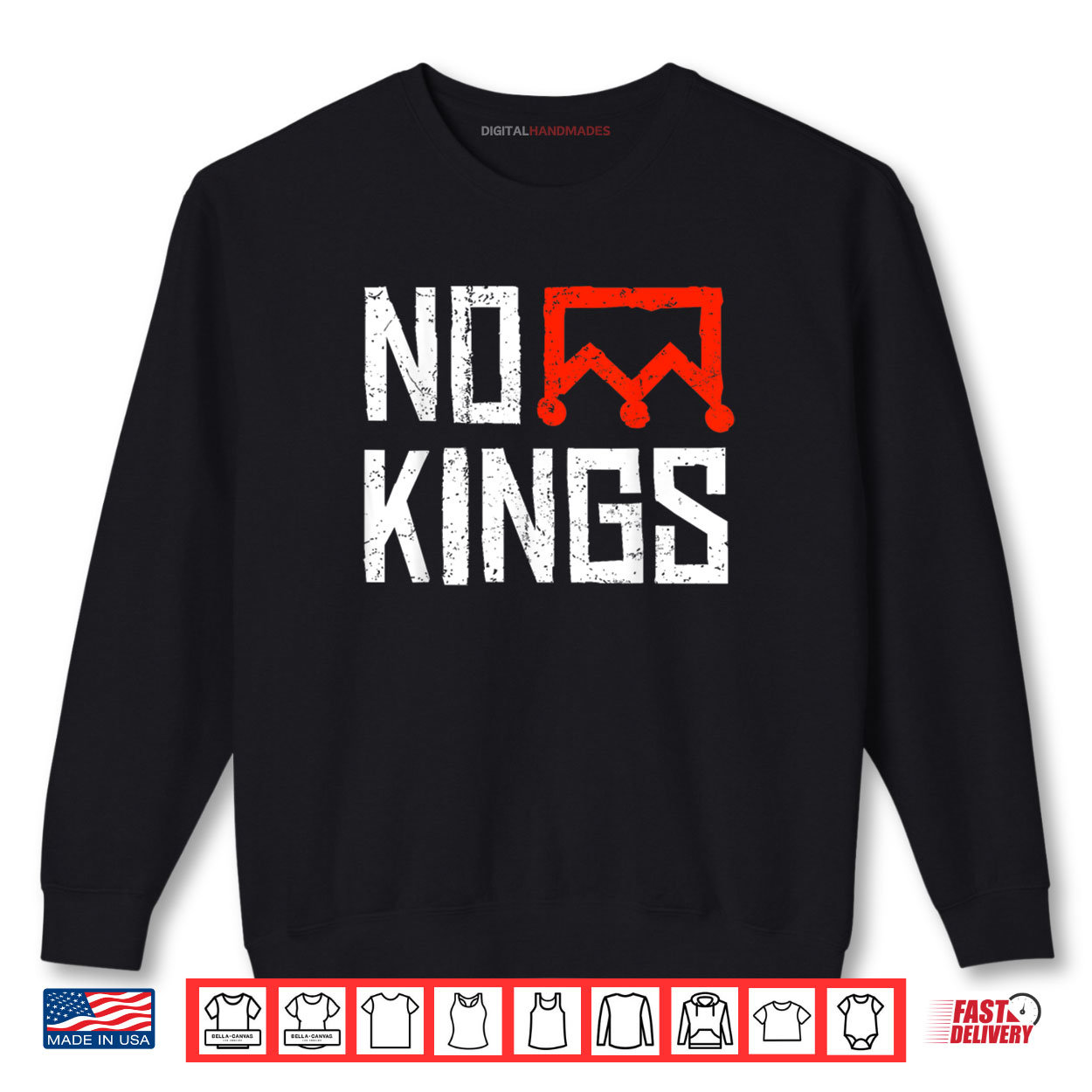 No Kings Nope Protest Sign Horizontal Shirt No Kings Nope Protest Sign Horizontal Shirt