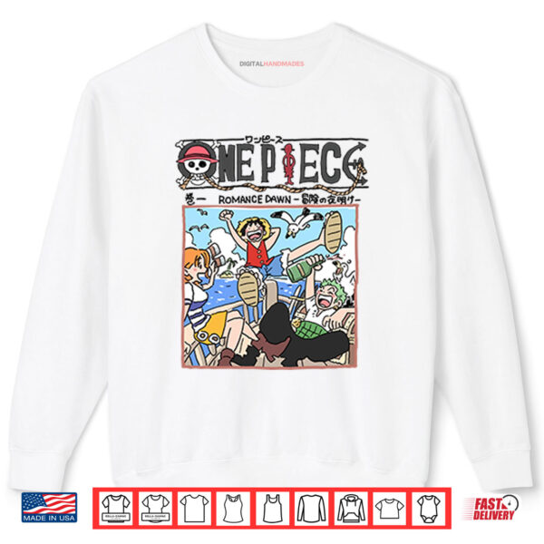 One Piece Romance Dawn Shirt 1 Sweatshirt One Piece Romance Dawn Shirt