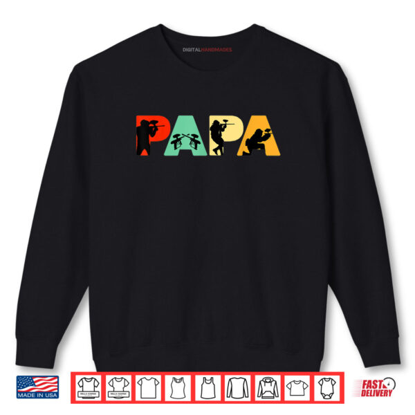 Sweatshirt Paintball Dad Fathers Day Shirt