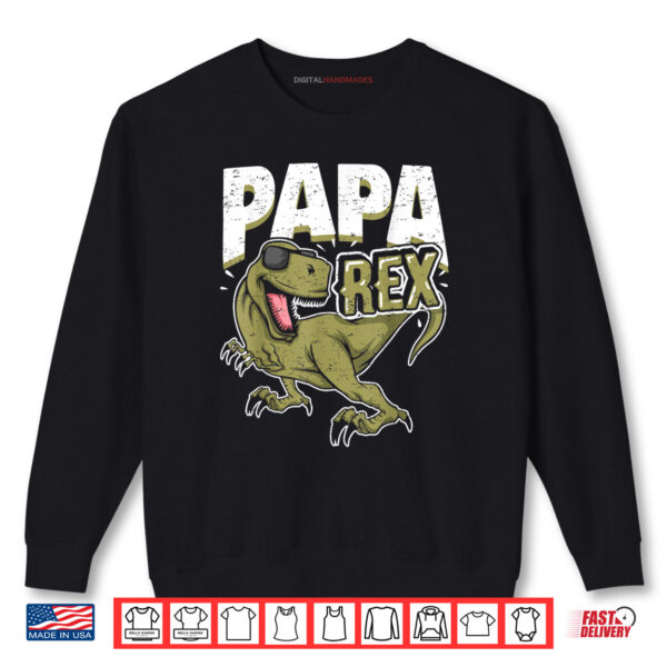 Sweatshirt Papa Fathers Day Dinosaur T Rex I Vintage PAPA REX Shirt