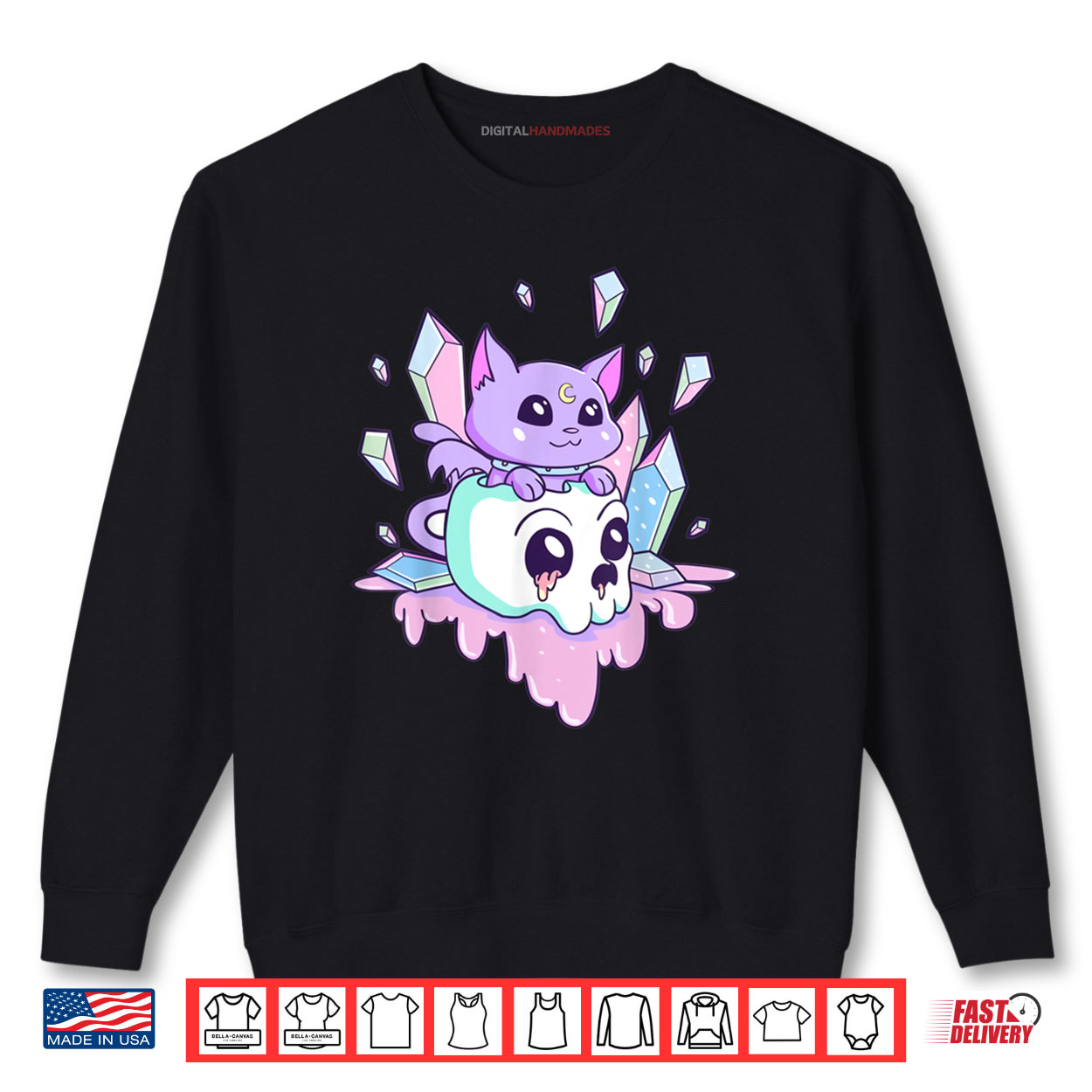 Pastel Goth Cute Cat Back To School Shirt Pastel Goth Cute Cat Back To School Shirt