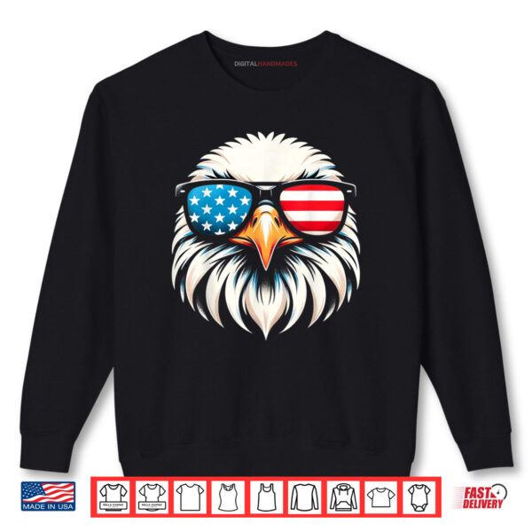 Sweatshirt Patriotic Eagle USA Flag 4th of July Shirt