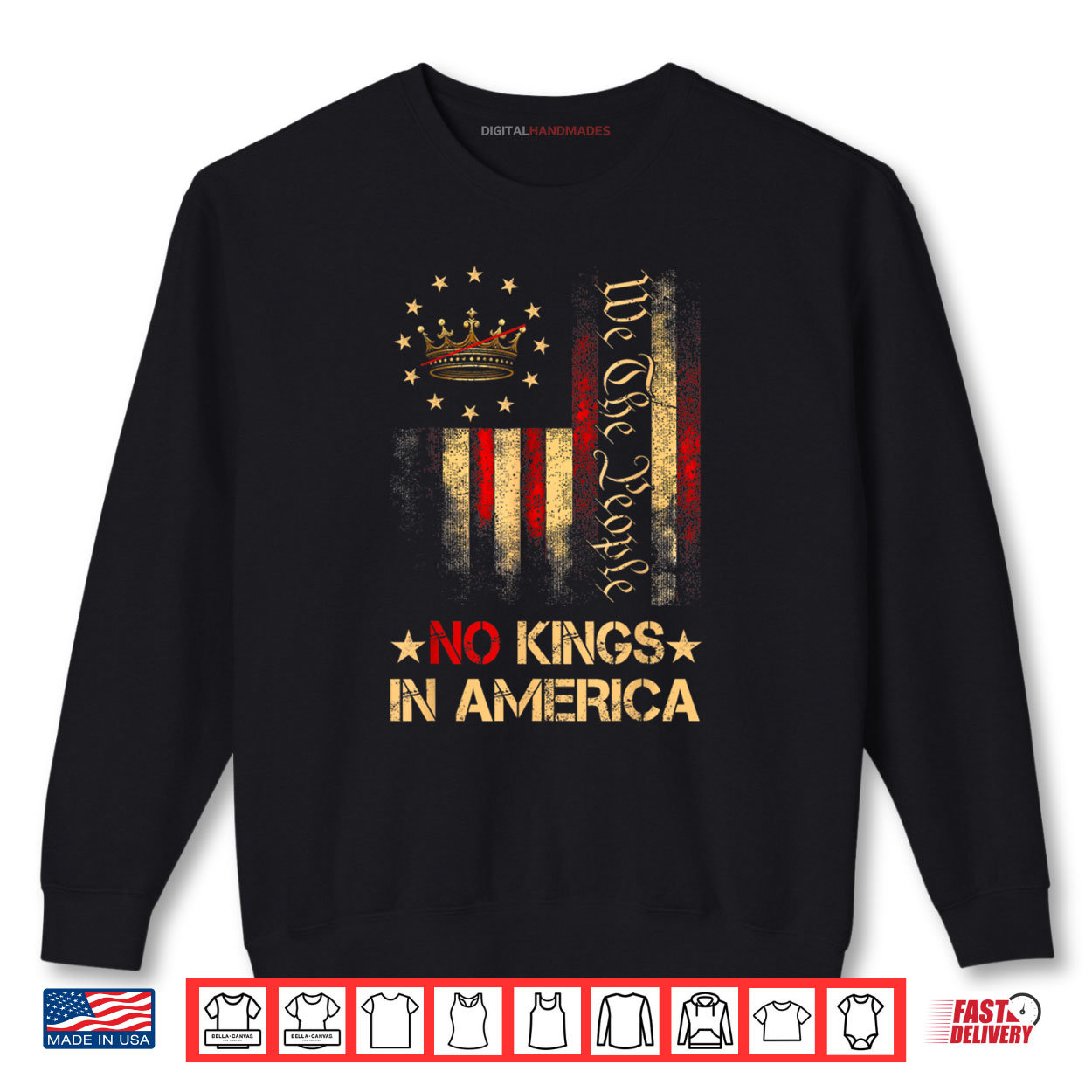 Patriotic Pro Democracy Protest June 14 No Kings In America Shirt Patriotic Pro Democracy Protest June 14 No Kings In America Shirt