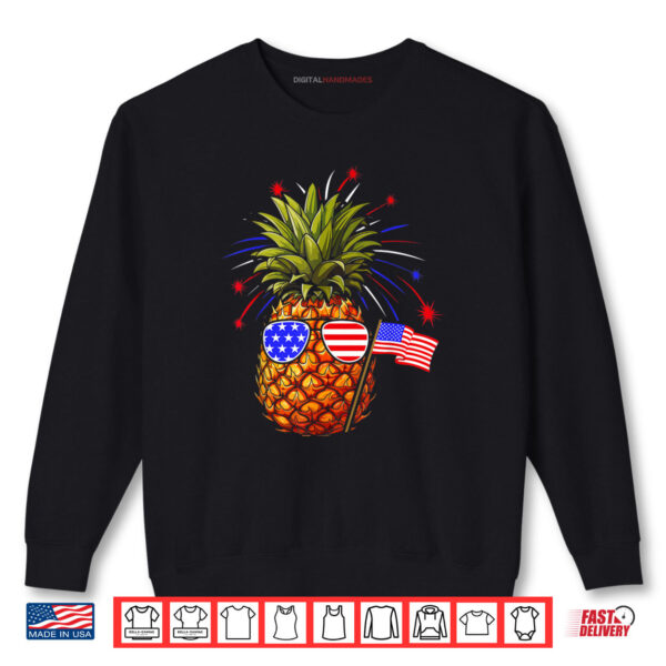 Pineapple 4th of July USA Pineapple American Flag Shirt 1 Sweatshirt Pineapple 4th of July USA Pineapple American Flag Shirt digitalhandmades