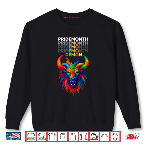 Sweatshirt Pride Month Demon Shirt