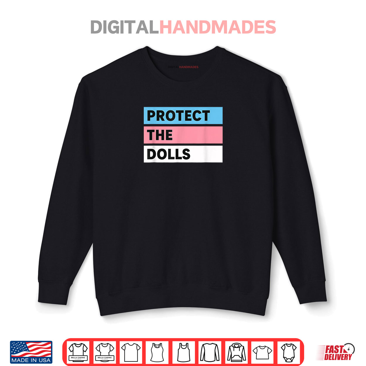 Protect the Dolls Trans Pride Flag Solidarity Shirt Protect the Dolls Trans Pride Flag Solidarity Shirt