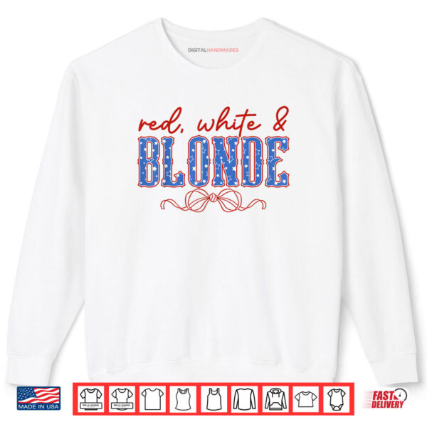 Red white and Blonde Western Country Cowgirl 4th Of July Shirt 1 Sweatshirt Red white and Blonde Western Country Cowgirl 4th Of July Shirt digitalhandmades
