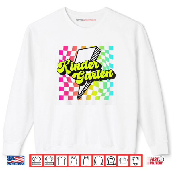 Sweatshirt Retro Kindergarten Lightning Bolt Elementary Back To School Shirt