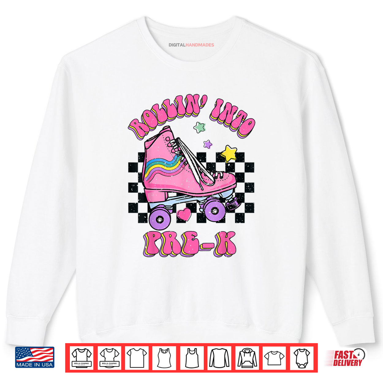 Rollin Into Pre k Skating Back To School Kids Girls Shirt Rollin Into Pre k Skating Back To School Kids Girls Shirt