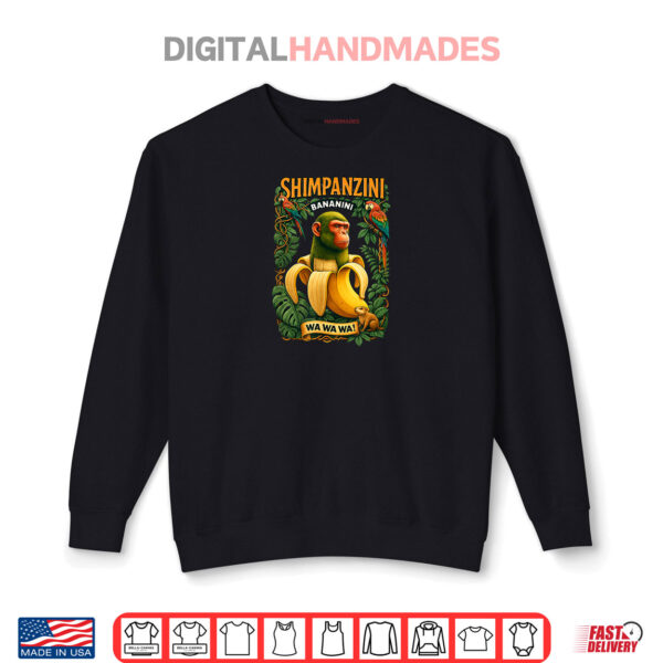 Shimpanzini Bananini Italian Brainrot Shirt 1 Sweatshirt Shimpanzini Bananini Italian Brainrot Shirt