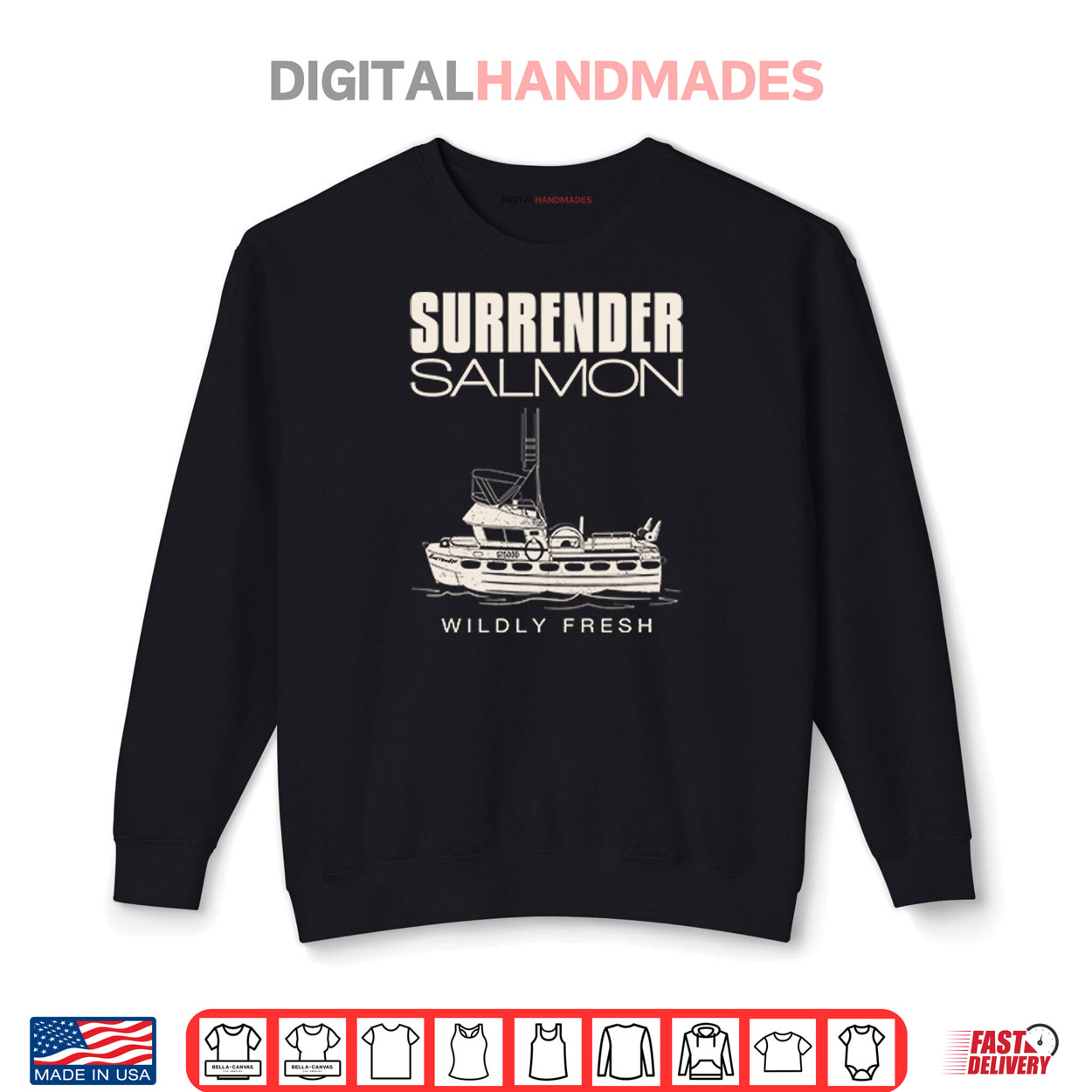 Surrender Salmon Wildly Fresh Shirt Surrender Salmon Wildly Fresh Shirt