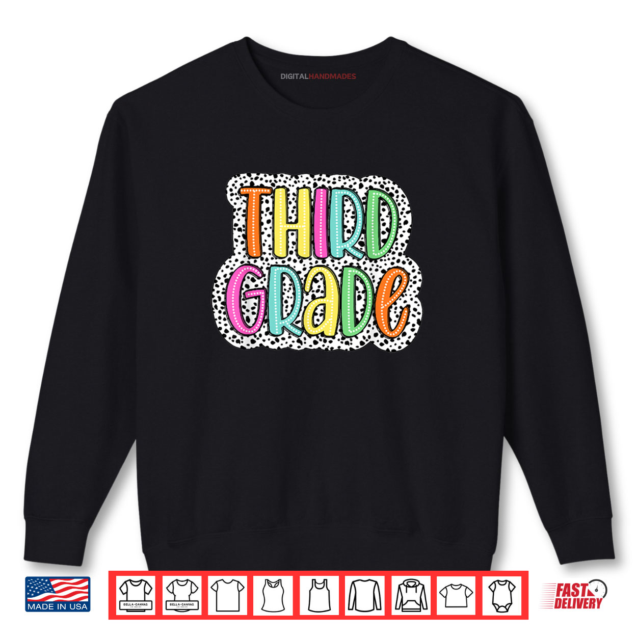 Third Grade Dalmatian Dots 3rd Dream Team Back To School Shirt Third Grade Dalmatian Dots 3rd Dream Team Back To School Shirt