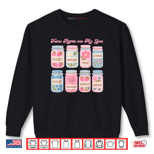 Trans Rights Are My Jam Subtle Transgender Pride Month LGBT Shirt 1 Sweatshirt Trans Rights Are My Jam Subtle Transgender Pride Month LGBT Shirt