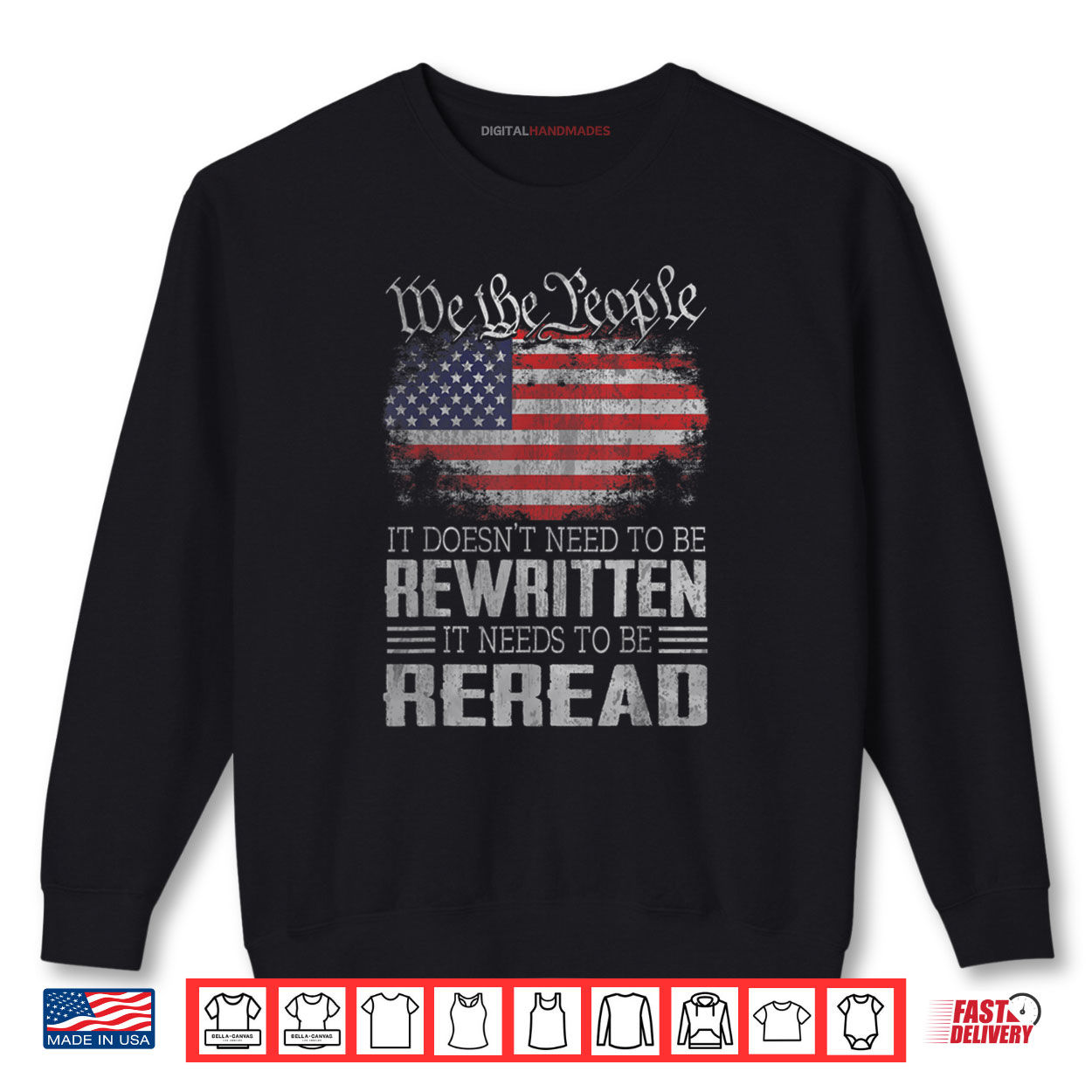 US Flag Constitution of the USA Needs To Be Reread Shirt US Flag Constitution of the USA Needs To Be Reread Shirt
