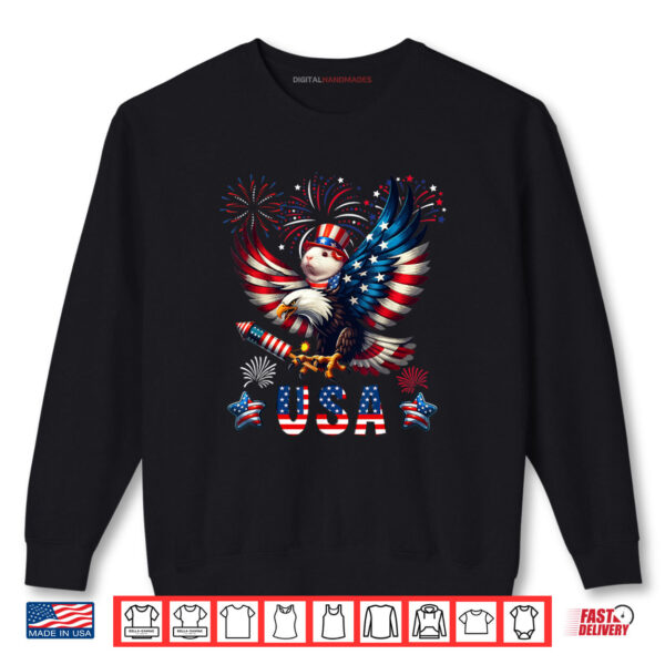 USA 4th Of July Guinea Pig Riding Eagle Fireworks Patriotic Shirt 1 Sweatshirt USA 4th Of July Guinea Pig Riding Eagle Fireworks Patriotic Shirt digitalhandmades